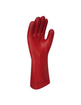 Guante Pvc Liviano Rojo GP108- Entelado 40Cm